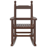 Rocking Chairs for Children 2 pcs Brown Solid Wood Poplar 3281599