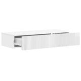 Wall-Mounted Side Table High Gloss White 87.5 x 34.5 x 17 cm 898499