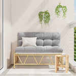 Garden Bench Light grey 110 x 75x 71 cm Steel 42010311