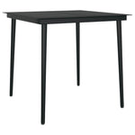 3 Piece Garden Dining Set Black 3099107