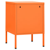 Nightstand Orange 35x35x51 cm Steel 336210