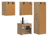 Bathroom Cabinet Set 5 pcs Artisan Oak 43 x 16 x 62.5 cm 3407350