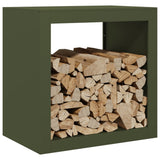Firewood Rack Green 60x40x60 cm Steel 851006