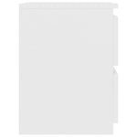 Bedside Cabinets 2 pcs White 30x30x40 cm Engineered Wood 800514