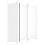 ZNTS 6-Panel Room Divider White 300x220 cm Fabric 350206