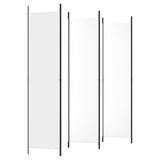 ZNTS 6-Panel Room Divider White 300x220 cm Fabric 350206