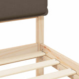Bed Frame with Upholstered Headboard Taupe 180 x 200 cm 877822