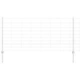 Wild Fence with Posts 50 x 1 m Hot-Dip Galvanised Steel 3337149