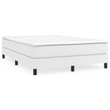 Box Spring Bed Frame White Double Faux Leather 3121184