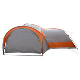 Side Tent with Roof Grey and Orange 410 x 410 x 250 cm 42028683