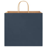 Paper Bags 250 pcs with Handles Blue 32x22x28 cm 4101708