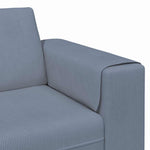 Fabric Sofa with Cushion Blue 208 cm Corduroy fabric 3335103