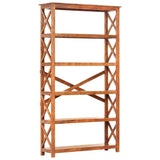 Bookshelf 100x30x180 cm Solid Acacia Wood Honey Finish 289626