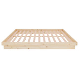 Bed Frame without Mattress Solid Wood Super King 819922