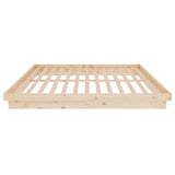 Bed Frame without Mattress Solid Wood Super King 819922