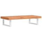 Basin Shelf Wall Mounted Steel and Solid Wood Beech 3302372