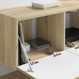 TV Wall Cabinet Wall-mounted 2 pcs Sonoma 78.5 x 31 x 29.5 cm 892214