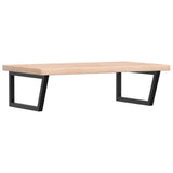 ZNTS Basin Shelf Wall Mounted Steel and Solid Wood Oak 3302475