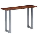 Console Table 115x35x76 cm Solid Aacia Wood and Iron 247830