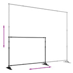 Backdrop Stands 2 pcs Black 305x243 cm Steel 3187467