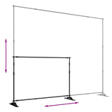 Backdrop Stands 2 pcs Black 305x243 cm Steel 3187467