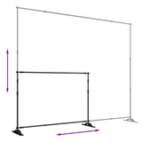Backdrop Stands 2 pcs Black 305x243 cm Steel 3187467
