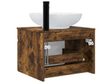 Wall-mounted Sink Vanity Smoked Oak 49 x 44.5 x 66.5 cm 890607