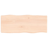 Table Top 100x40x cm Untreated Solid Wood Live Edge 363882