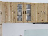 Wall Glass Cabinet LUCCA Artisan Oak 60 x 31 x 80 cm 885094