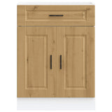 Kitchen Base Cabinet Porto Artisan Oak Engineered Wood 853976