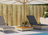 Parasol Base Cover Beige 70x70x25 cm Poly Rattan and Acacia 365954