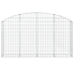 Arched Gabion Basket 200x30x100/120 cm Galvanised Iron 153465