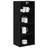 Hanging Cabinet Black Oak 40 x 29.5 x 100 cm Engineered Wood 884467