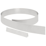 Lawn Edging 4 pcs Silver 450 x 0.05 x 10 cm Stainless Steel 868017