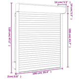 Roller Shutter Manual Anthracite 100 x 120 cm 42047066