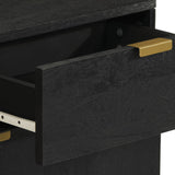 Bedside Cabinet Black 50x33x60 cm Engineered Wood 4017656
