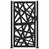 Garden Gate Black 100x175 cm Steel Light Design 4100952