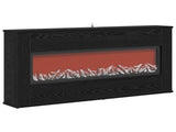 Electric Fireplace Black Oak 114 x 18 x 58.5 cm Engineered wood 8021056