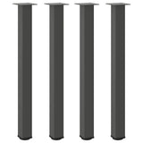 Bar Table Legs 4 pcs Anthracite 90-92 cm Steel 4012474