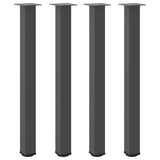 ZNTS Coffee Table Legs 4 pcs Anthracite 90-92 cm Steel 4012474