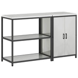 Kitchen Storage Set HATTEM 2 pcs Silver Galvanised Steel 3392664