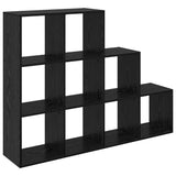 Room Divider Bookcase Black Oak 137.5 x 29 x 103.5 cm 886273