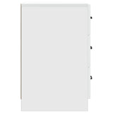 Bedside Cabinet White 43 x 41 x 63.5 cm Engineered Wood 895705