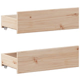 Bed Frame Natural Wood Solid Pine Wood Super King Bed Frame 3308756