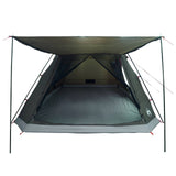 Cabin Tent with Roof Army green 12-Person Polyester and Steel 42028574