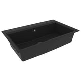 Kitchen Sink Black 79 x 50 x 31 cm Quartz and Resin 147053