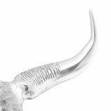 Bull Skull Silver 53 x 11 x 40 cm Aluminium 42000131