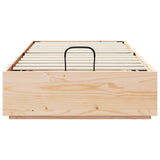 Ottoman Bed Frame Natural 100 x 200 cm Solid Pine Wood 3418735