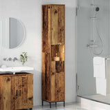 Bathroom Cabinet with Drawer Old Wood 31.5 x 33 x 190 cm 883412