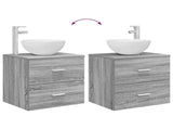 Wall-Mounted Sink Vanity Grey Sonoma 49.5 x 41 x 64.5 cm 890267